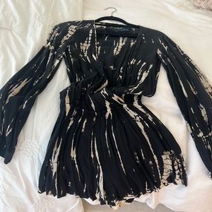 Blue life tie-dye romper